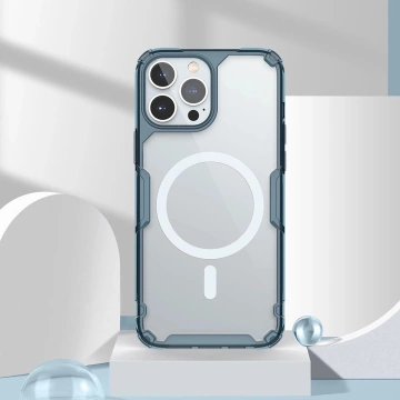 Pancierové puzdro Nillkin Nature Pro Magnetic s MagSafe pre iPhone 15 Pro - biele