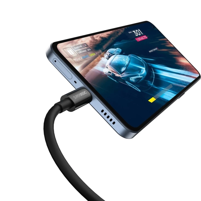 Baseus Superior Series SUPERVOOC kabel USB-A na USB-C 65W 1m černý