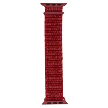 Beline Nylon Smartwatch Armband für Apple Watch 42/45/45/49mm Rot/Rot