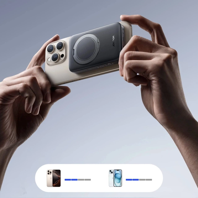 Powerbanka Joyroom JR-PBM12 10000 mAh 22,5 W Qi2 MagSafe 360° – čierna