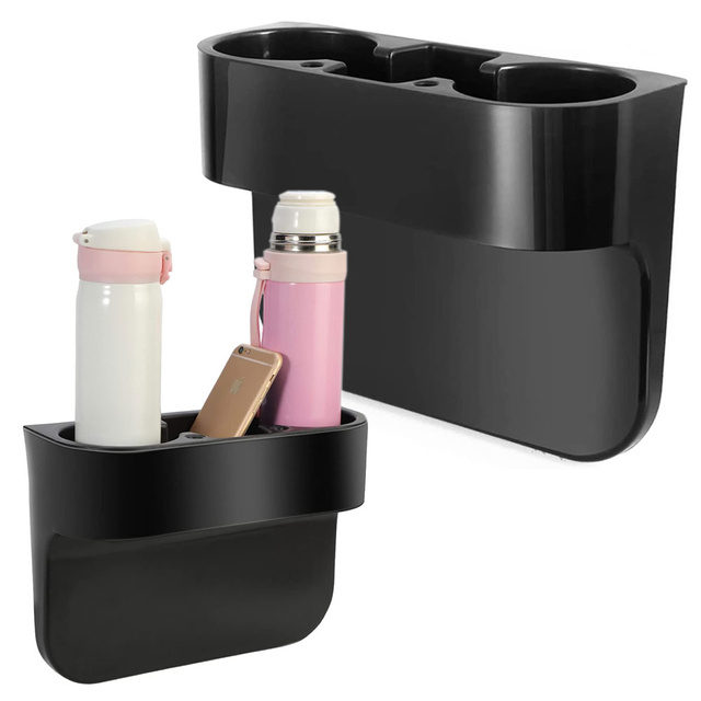 Držiak na poháre do auta na nápoje držiak na poháre vodné doplnky Čierny