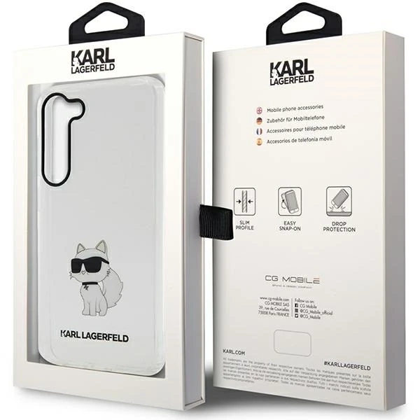Захисний чохол для телефону Karl Lagerfeld KLHCS23MHNCHTCT для Samsung Galaxy S23 Plus S916 transparent hardcase Ikonik Choupette