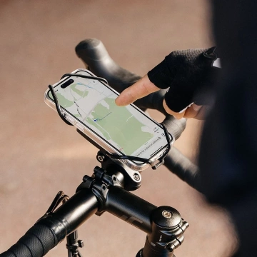 Držák na kolo Ringke Quick and Go Bike Mount na telefon, řídítka, kolo, motorku, skútr, černý