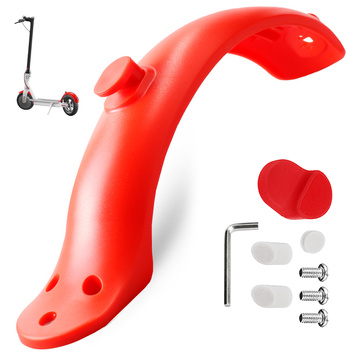 Short Alogy Heckfender für Elektroroller für Xiaomi Mijia M365 / Pro / Mi 1S / Pro 2 Rot