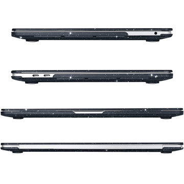 Pevné puzdro Alogy pre Apple MacBook Pro 13 2016-2020 Glitter Black