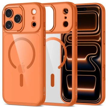 Etui Ochronne do iPhone 17 Pro Tech-Protect MagMat MagSafe Cosmic Orange Clear