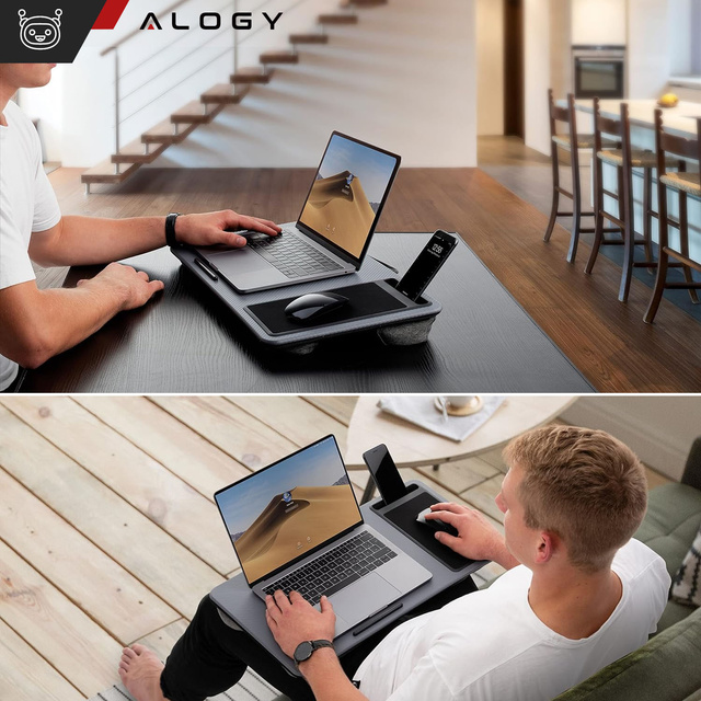 Stojan na stůl na notebook držák telefonu podložka pod myš do postele Alogy přenosný psací stůl s polštáři