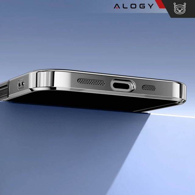 Puzdro MagSafe pre Apple iPhone 16 Alogy Glamour Luxury Ring kryt čierny a priehľadný