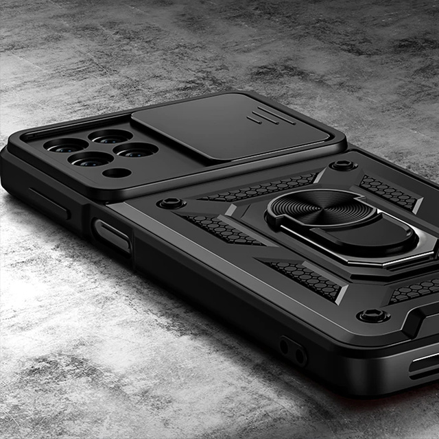 Alogy Camshield Stand Ring Camera Case for Samsung Galaxy M53 5G black