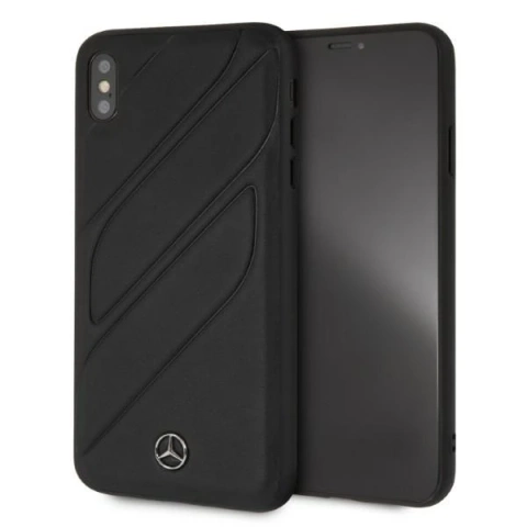Ochranné puzdro Mercedes MEHCI65THLBK pre Apple iPhone XS Max čierno/čierne pevné puzdro New Organic I