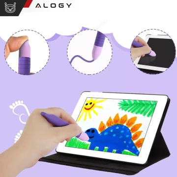 Ємнісний стилус для сенсорного екрану для телефону, планшета Alogy Stylus Pen для дітей 10 см фіолетовий