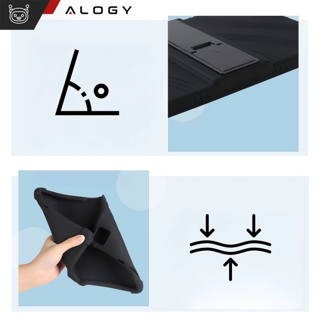 Чохол для TCL TAB 10 Gen2 8496G 10.36" 10.4 Tablet Cover Silicone Alogy Stand Case Black