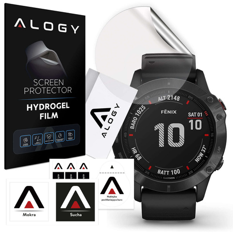Hydrogel Alogy hydrogélová ochranná fólia pre inteligentné hodinky pre Garmin Fenix 6X Pro