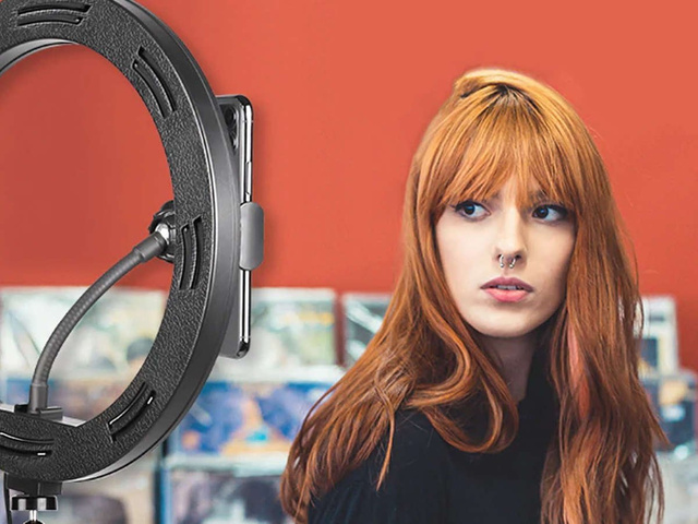 Alogy Ring A33 photographic ring lamp for makeup photos tripod