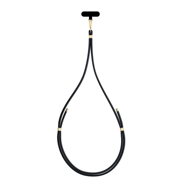 Універсальний шнурок для смартфона 3mk EasyClip Elite Black (Gold)