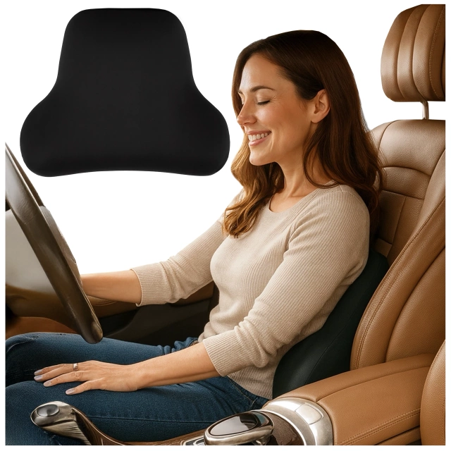 DR.MEDIC ErgoDrive™ Ergonomic Lumbar Support Cushion for Cars, Drivers, Passengers, Office Chairs, Gaming Chairs, and Seats