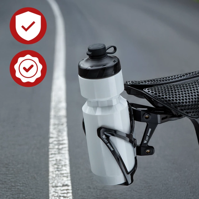 Adapter Rowerowy pod Siodełko – Uchwyt na 2 Koszyki na Bidon, Bike Seat Mount, Montaż do Sztycy, Aluminiowy, Czarny