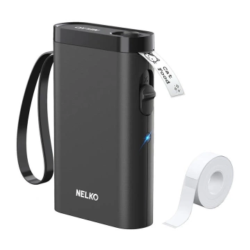 Nelko P21 Bluetooth USB-C Thermal Label Printer Black