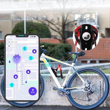 Koszyk na bidon napój butelkę wodę uchwyt rowerowy do roweru bidonu uniwersalny z miejscem na Airtag Czarno-czerwony