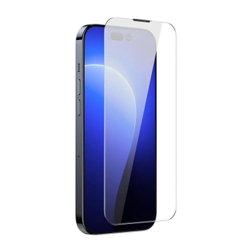 Gehärtetes Glas mit Anti-Staub-Beschichtung 0,3 mm Baseus Crystal für iPhone 14 Pro (2 Stück)