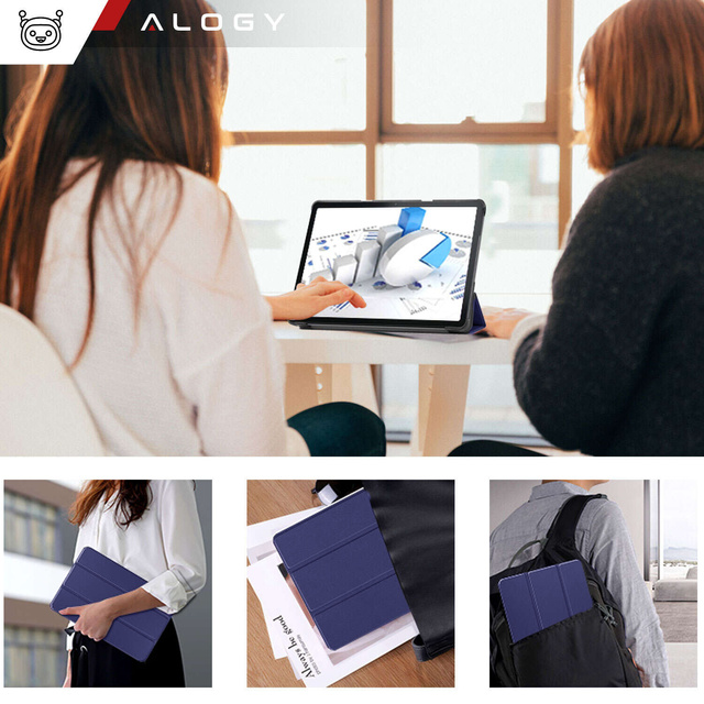 Tablet-Hülle für Lenovo Tab M10 3gen 3 GEN 10.1 2022 TB328FU TB328XU Gehäuse Case Alogy Book Cover Marineblau