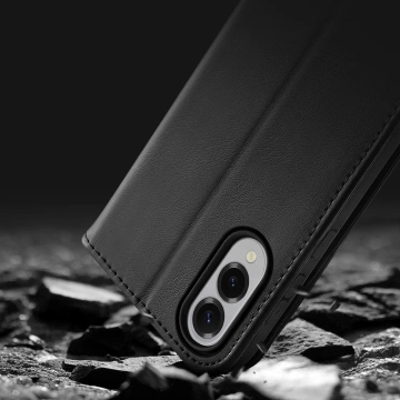 Dux Ducis Hivo Samsung Galaxy S25 Edge Hülle mit RFID-Schutz Flip