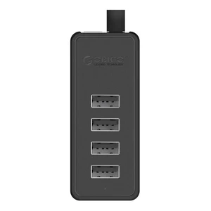 Адаптер-хаб Orico W5P-100 USB на 4x USB 2.0 чорний