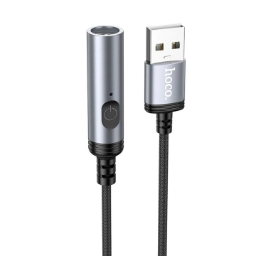 HOCO Cigarette Lighter Adapter To USB A Connector UA30 0.3M Black
