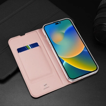 Dux Ducis Skin Pro holster cover flip cover pro iPhone 14 Pro modrý