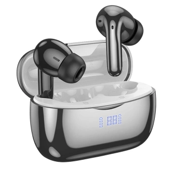 Bezdrôtové Bluetooth slúchadlá HOCO EQ16 TWS ANC ENC – čierne s nabíjacím puzdrom
