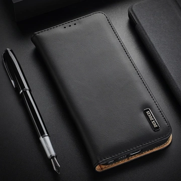 Dux Ducis Hivo protective case for Samsung Galaxy S23 flip cover wallet stand RFID blocker Black