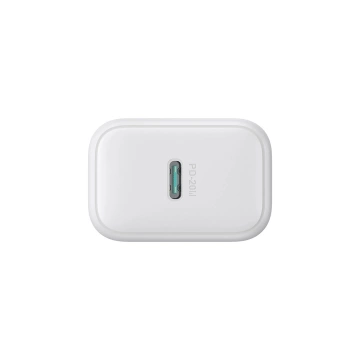 Síťová nabíječka Joyroom USB-C PD 20W – bílý kabel USB-C / USB-C 1m