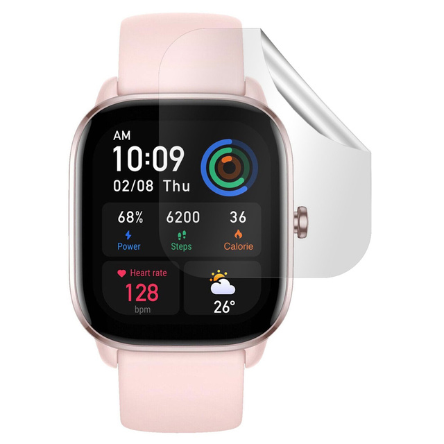 3x захисна плівка для Xiaomi Amazfit GTS 4 46mm 3mk ARC Screen Protector Watch Protection™