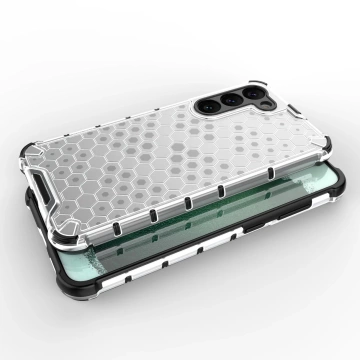 Honeycomb case for Samsung Galaxy S23 Plus armored hybrid cover black