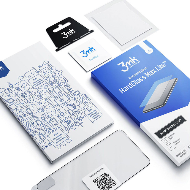 Загартоване скло для Samsung Galaxy S24 Plus 3mk HardGlass Max Lite™ 9H на весь екран