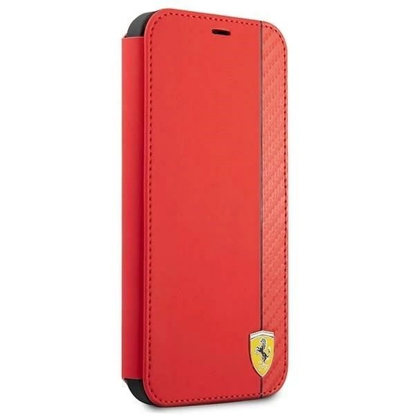 Ferrari iPhone 13 mini 5.4" phone case red/red book On Track Carbon Stripe