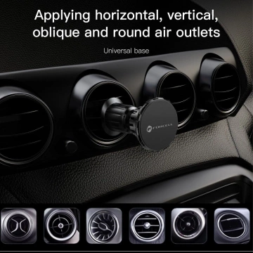 Автомобільний тримач FORCELL F-GRIP MagElite магнітний для решітки радіатора чорного кольору