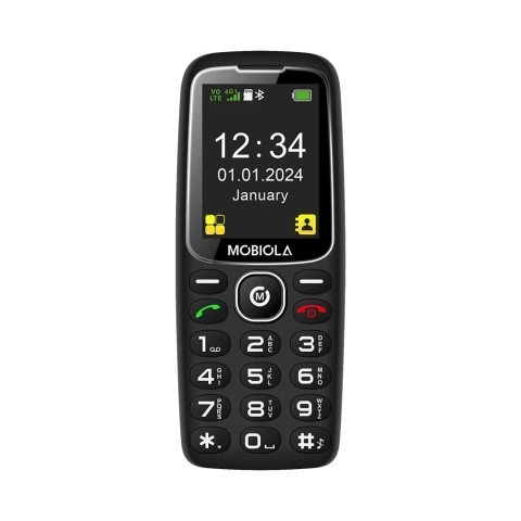 GSM-телефон Mobiola MB800 червоного кольору з настільним зарядним пристроєм, DualSIM