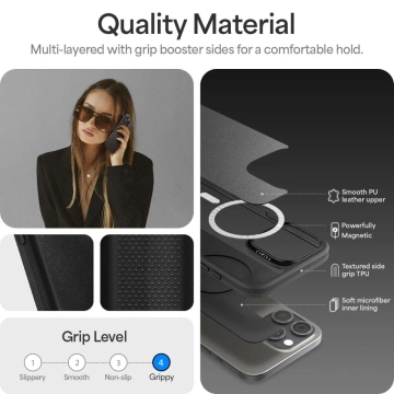 Pouzdro Spigen Cyrill Kajuk Classic Charm Mag Magsafe iPhone 16 Pro černé