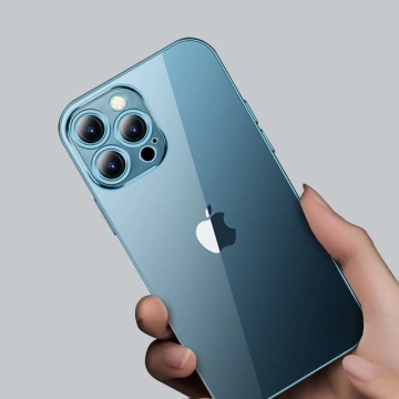 Kryt Joyroom Chery Mirror Case pro iPhone 13 s kovovým rámem stříbrný (JR-BP907 stříbrný)