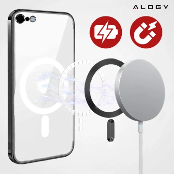 Pouzdro MagSafe pro Apple iPhone 16 Pro Max Alogy Glamour Pouzdro luxusního prstenu zlaté-průhledné