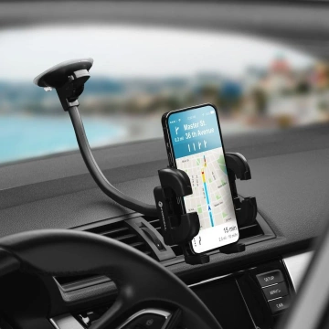 Forcell Regular 2in1 Car Holder Grid/Glass Arm 27cm Black