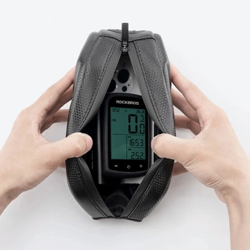 Rockbros 1,4L Oberrohr-Fahrradtasche – Schwarz