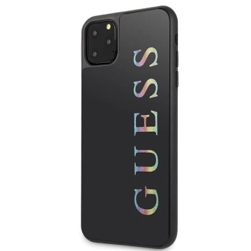 Guess GUHCN65LGMLBK iPhone 11 Pro Max čierne/čierne pevné puzdro Glitter Logo