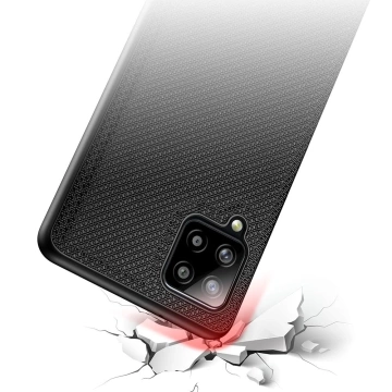 Dux Ducis Fino case cover covered with nylon material for Samsung Galaxy A42 5G black