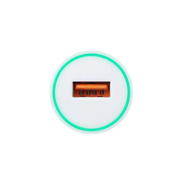 Автомобільний зарядний пристрій Forcell Quick Charge 3.0 2.4A, білий