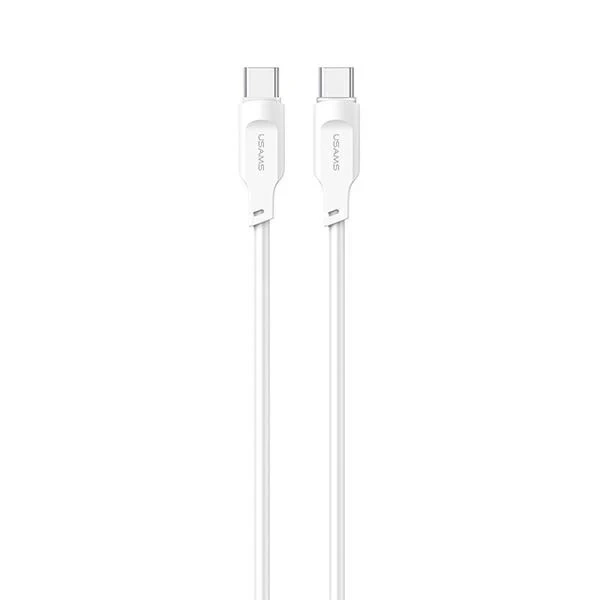 Кабель для швидкого заряджання USMAS USB-C – USB-C PD 1,2 м, білий