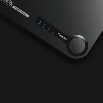 Uzelený přepínač rozdělovač HDMI - 3x HDMI 3D 4K 7,5 Gb/s 36 bitů na kanál černá (40234)