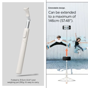 Spigen S541W Tripod Selfie Stick 146 cm with Bluetooth Remote Control