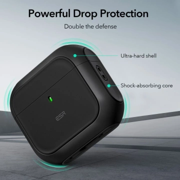Ochranné puzdro pre slúchadlá ESR Orbit Halolock MagSafe Apple AirPods 4 Black